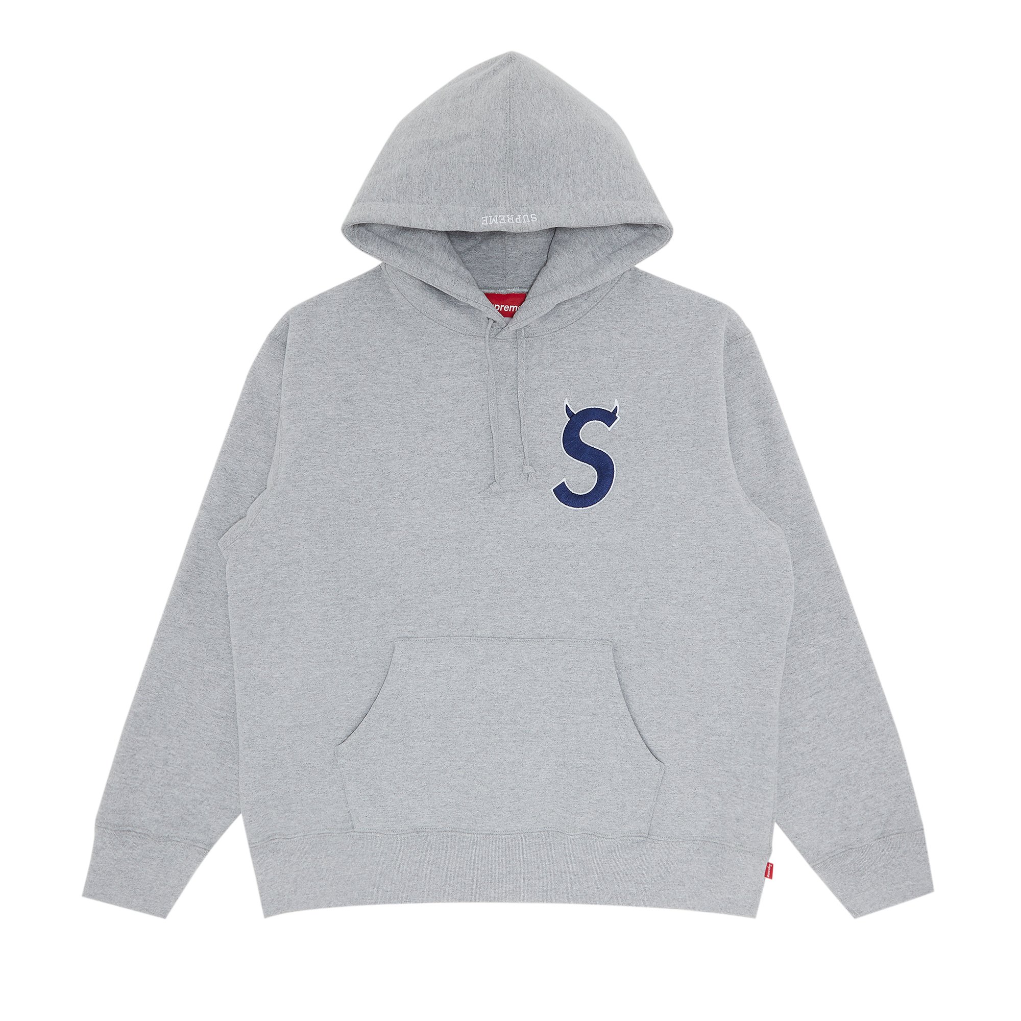 Supreme S Logo Hooded Sweatshirt 'Heather Grey'