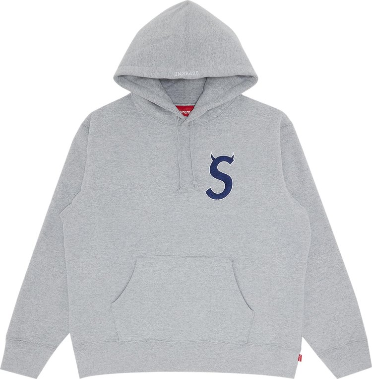 Buy Supreme S Logo Hooded Sweatshirt 'Heather Grey' - FW22SW36 HEATHER ...
