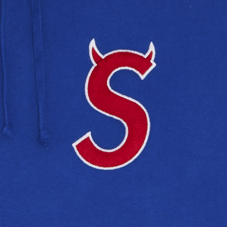 Supreme S Logo Hooded Sweatshirt Royal