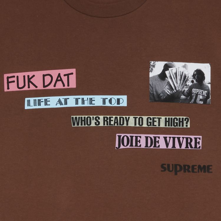 Supreme Joie De Vivre Tee Brown