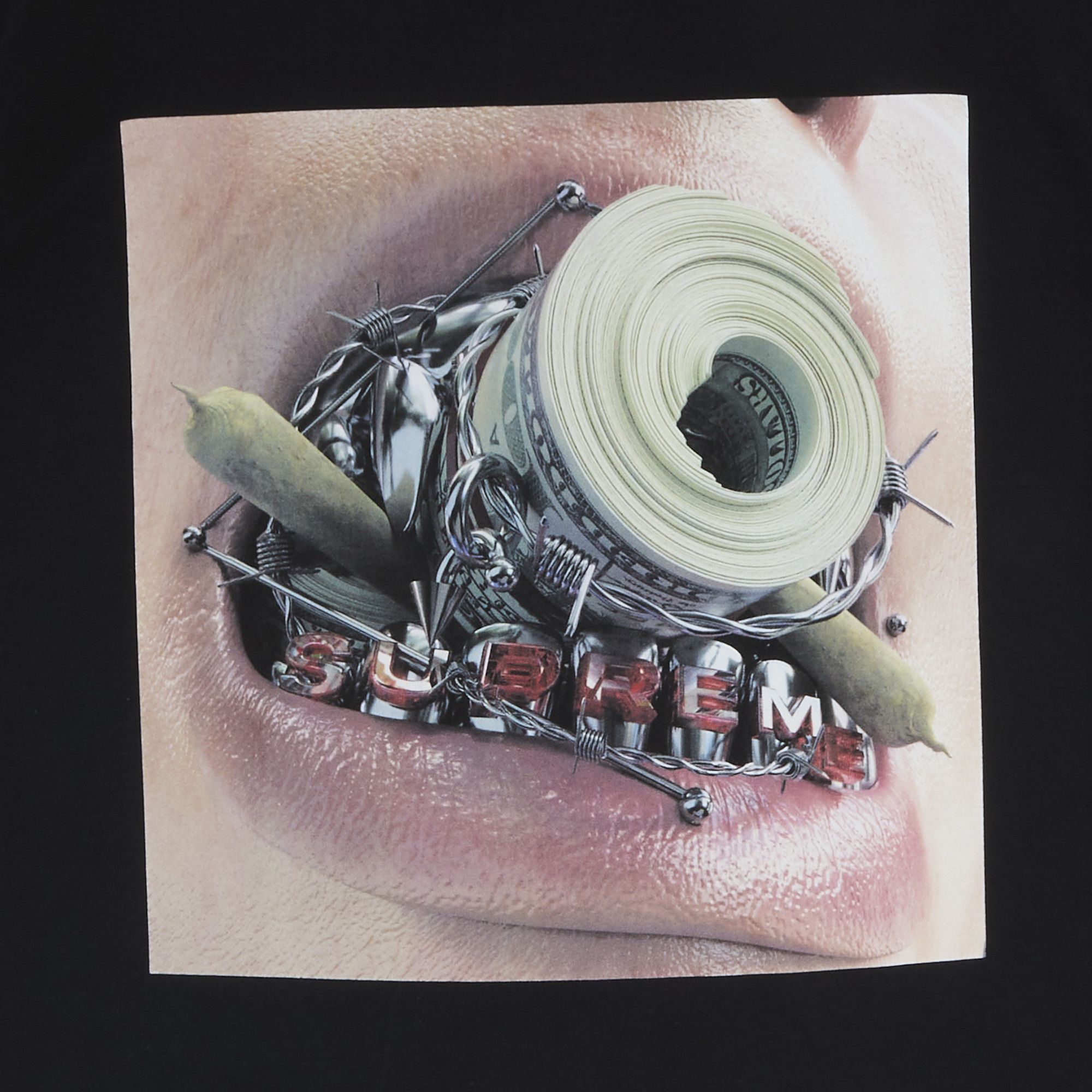 Size xl Supreme Braces Tee 'Black'