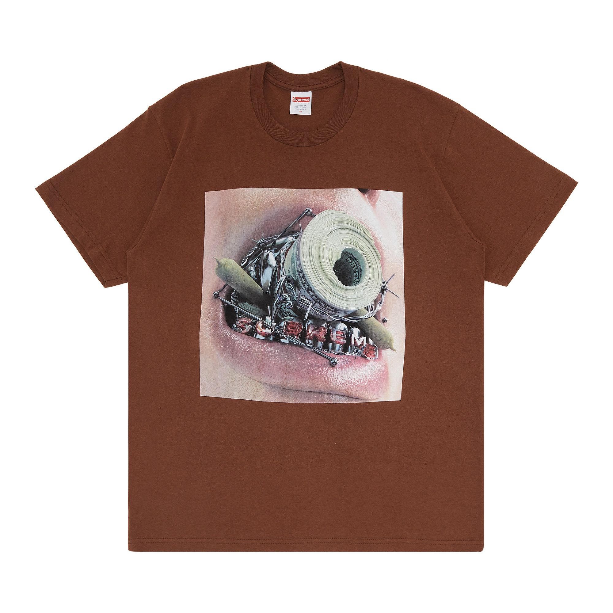 Supreme 22AW Braces Tee プリント Tシャツ ブラウン Buy Supreme Braces Tee 'Brown' - FW22T40 BROWN | GOAT