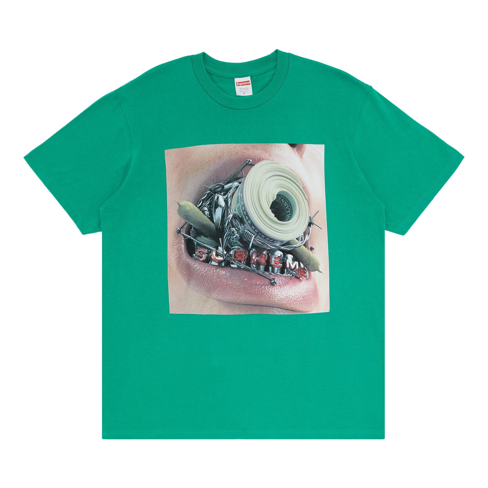 Buy Supreme Braces Tee Green FW22T40 GREEN GOAT