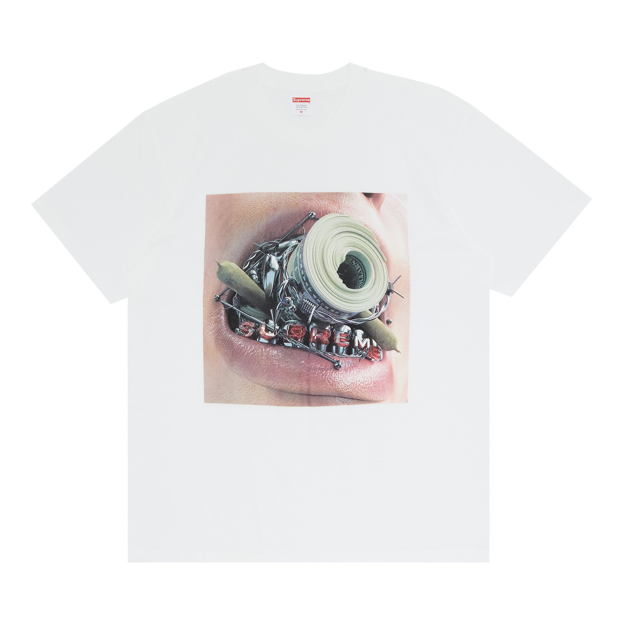 Buy Supreme Braces Tee 'White' - FW22T40 WHITE | GOAT