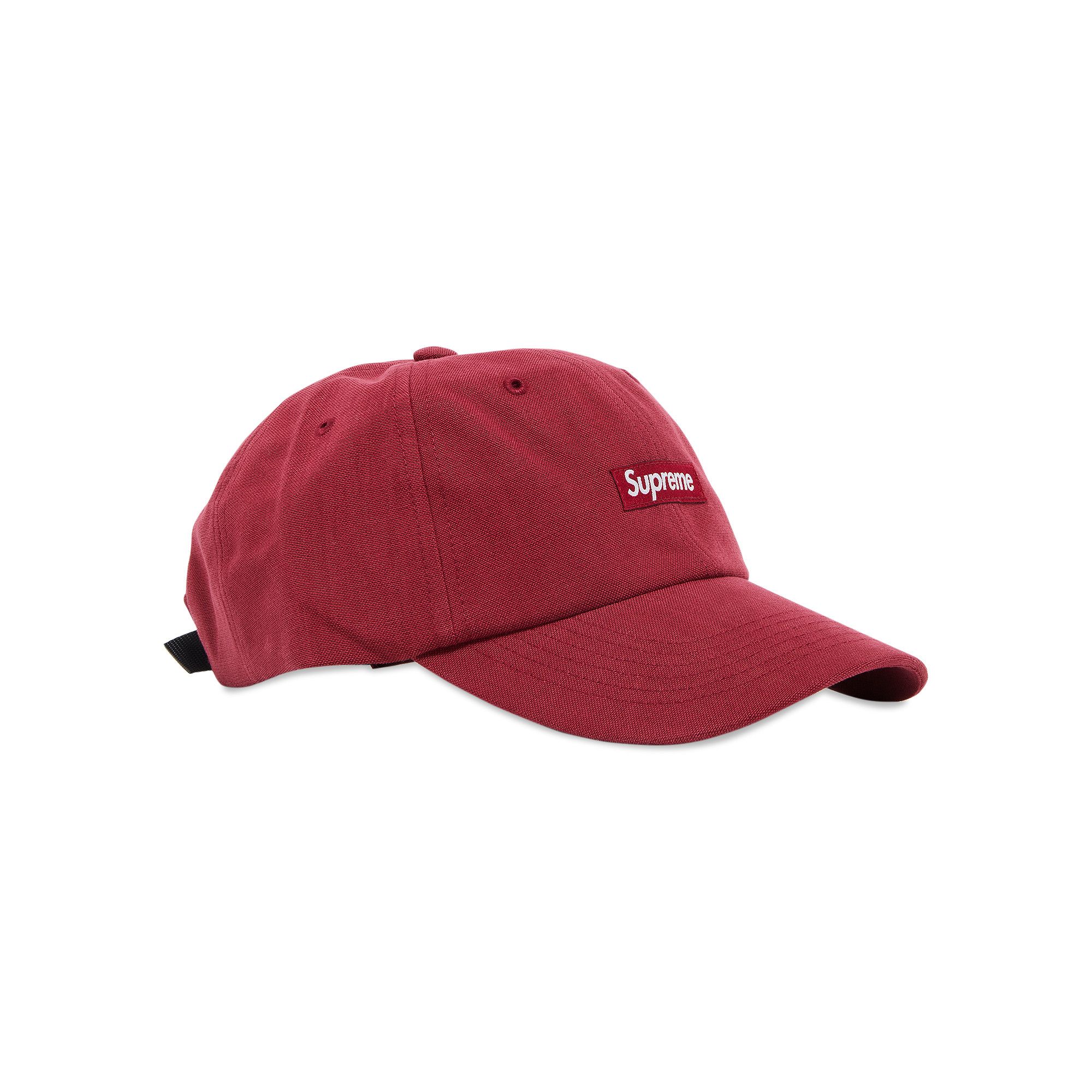 Buy Supreme Brushed Cordura Small Box 6-Panel 'Burgundy' - FW22H93