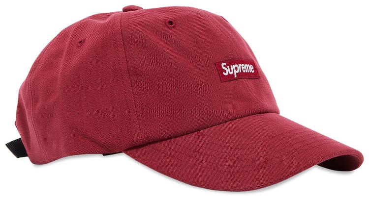 Supreme Brushed Cordura Small Box 6 Panel Burgundy