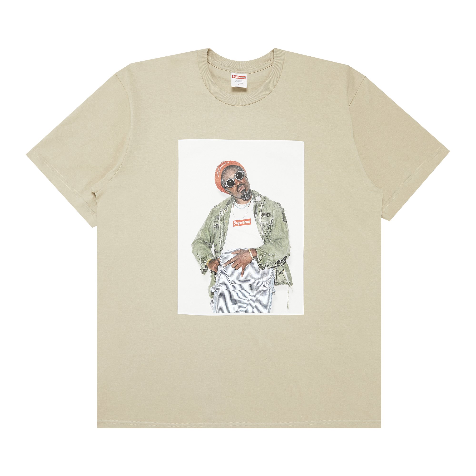 Buy Supreme André 3000 Tee 'Stone' - FW22T51 STONE | GOAT