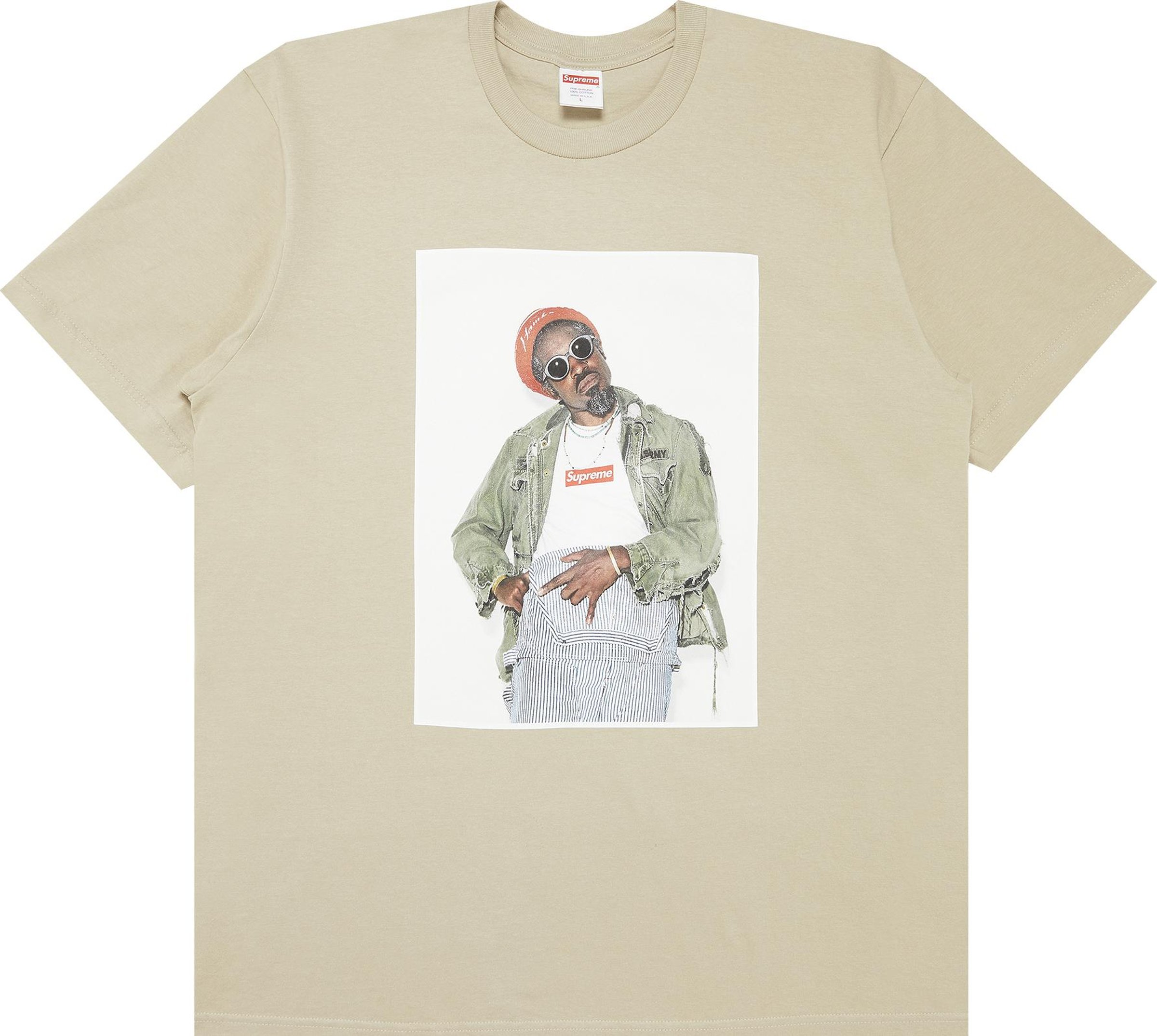 Buy Supreme André 3000 Tee 'Stone' - FW22T51 STONE | GOAT