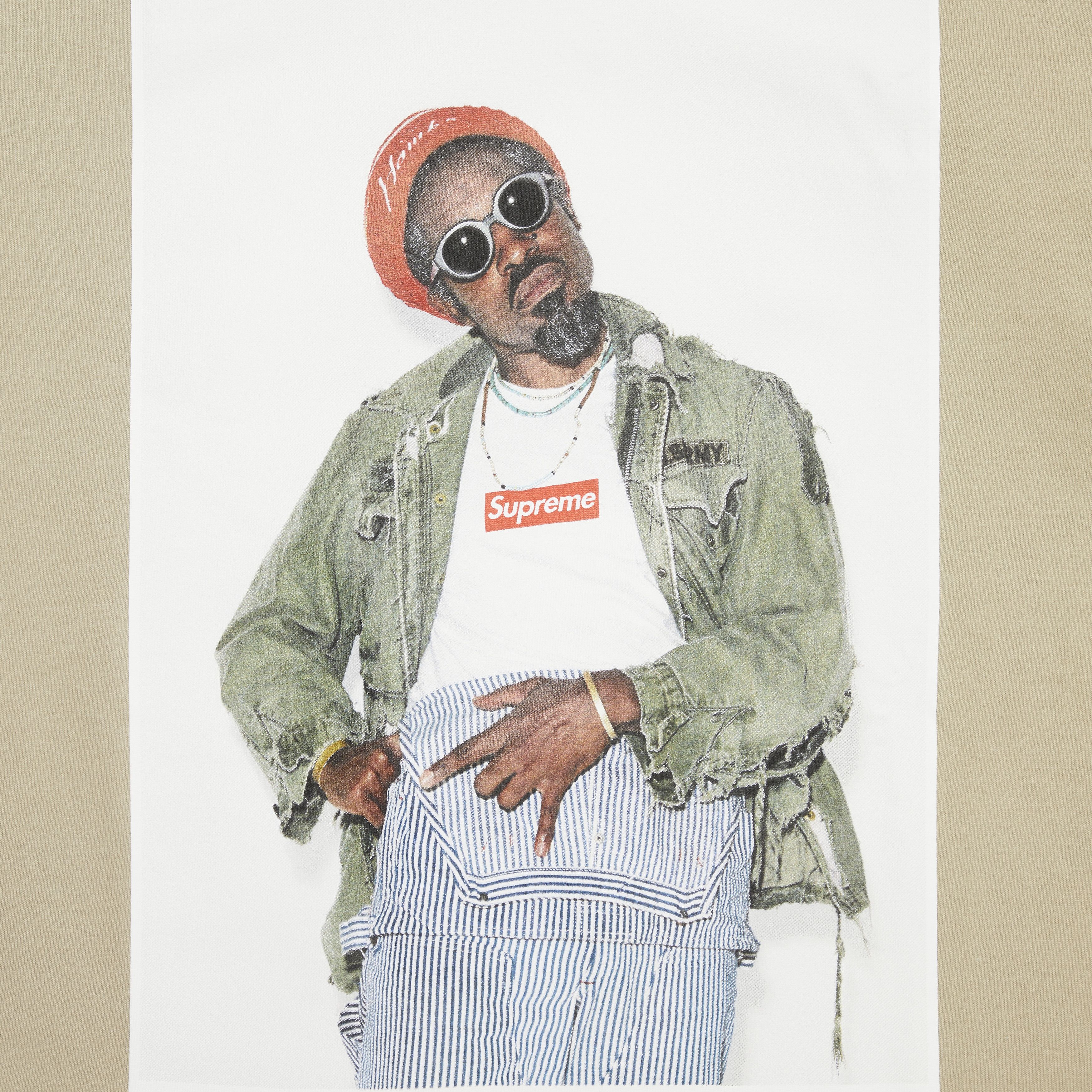 Buy Supreme André 3000 Tee 'Stone' - FW22T51 STONE | GOAT