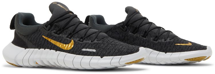 Nike Wmns Free Run 50 Next Nature Dark Smoke Grey Metallic Gold Coin