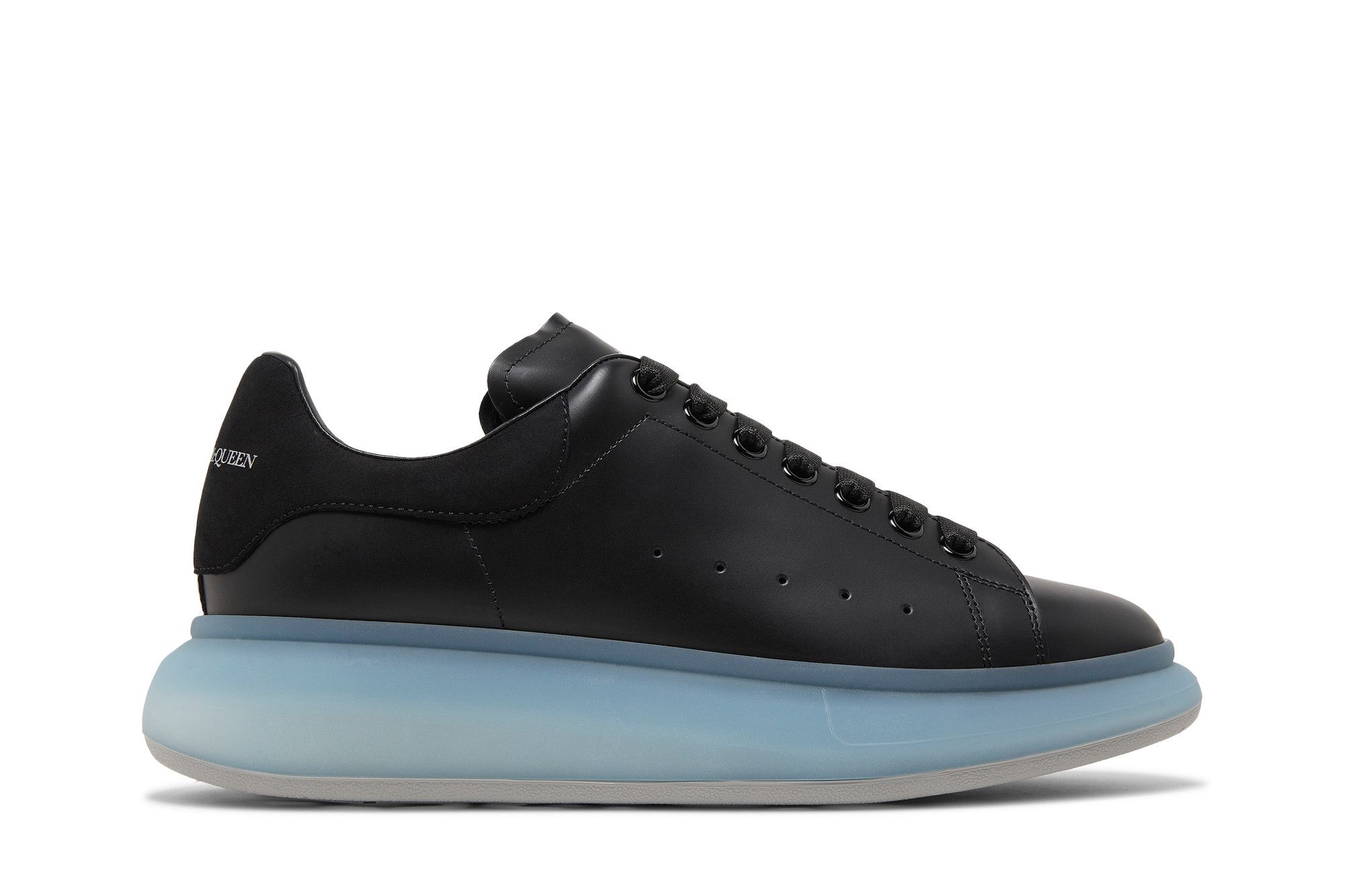 Buy Alexander McQueen Oversized Sneaker Black Frosty Blue 667828 WIAFA 1434 GOAT