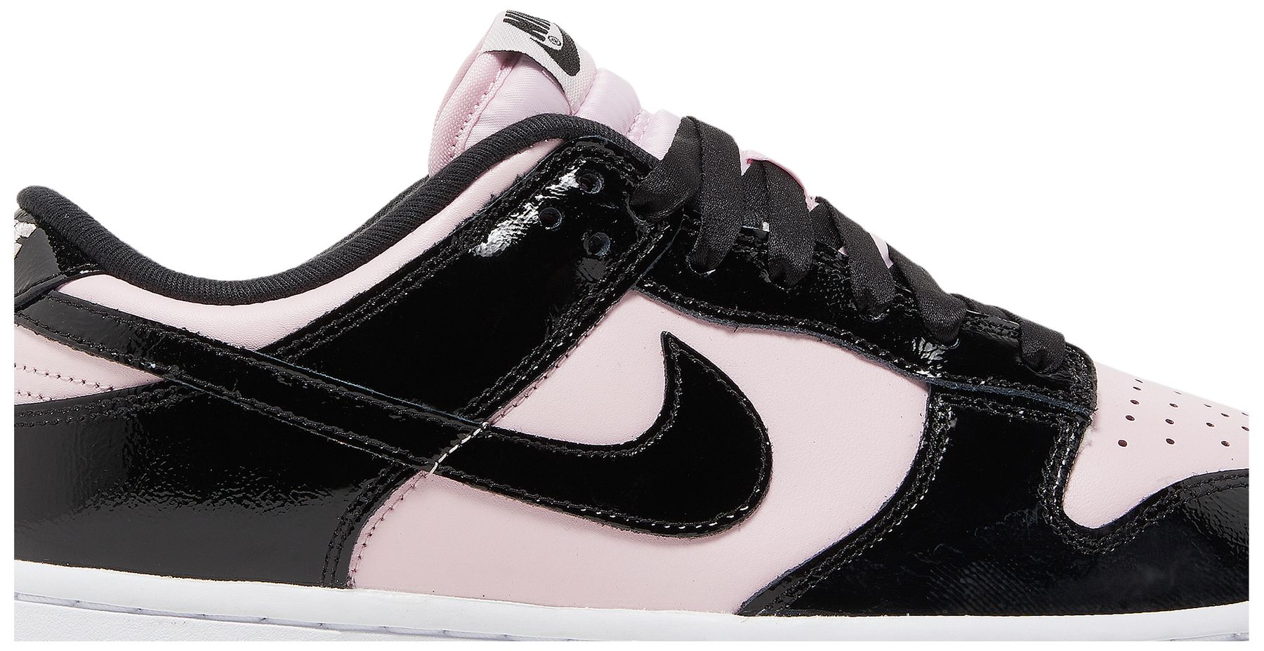 pink and grey low dunks