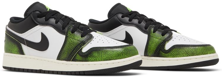 Air Jordan 1 Low SE GS Wear Away Electric Green