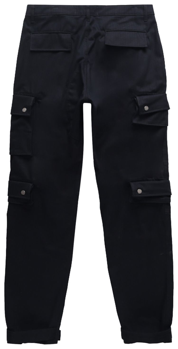 Reese Cooper Herringbone Cargo Pant Black