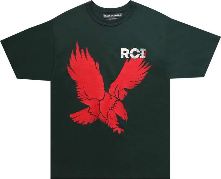Reese Cooper Eagle T-Shirt 'Forest Green'