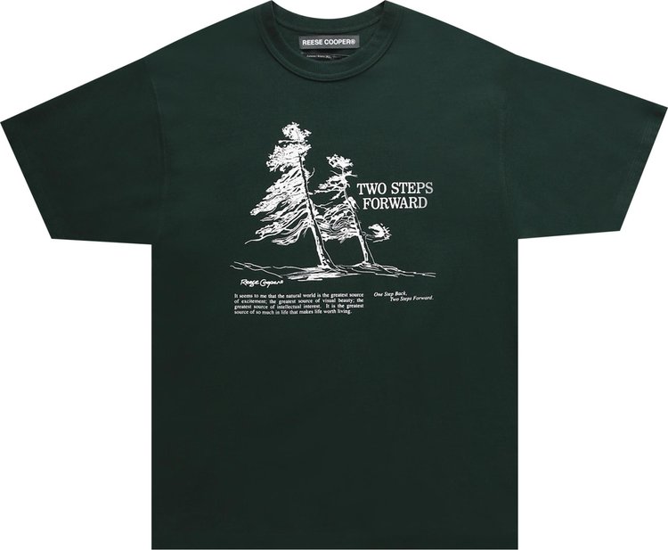 Reese Cooper Windswept T-Shirt 'Forest Green'