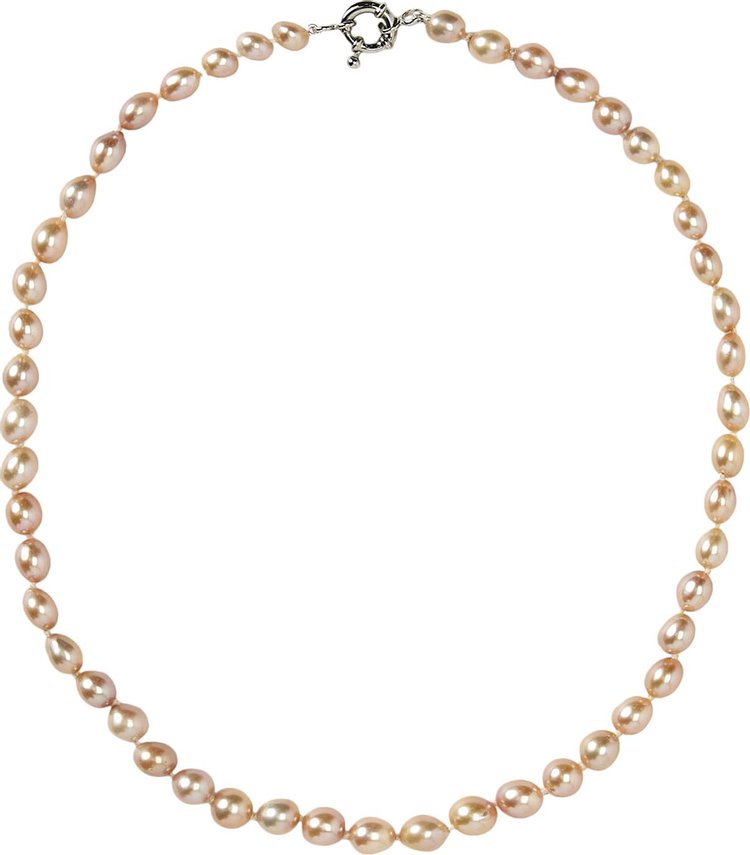 Polite Worldwide Pink Pearl Necklace 'Silver'