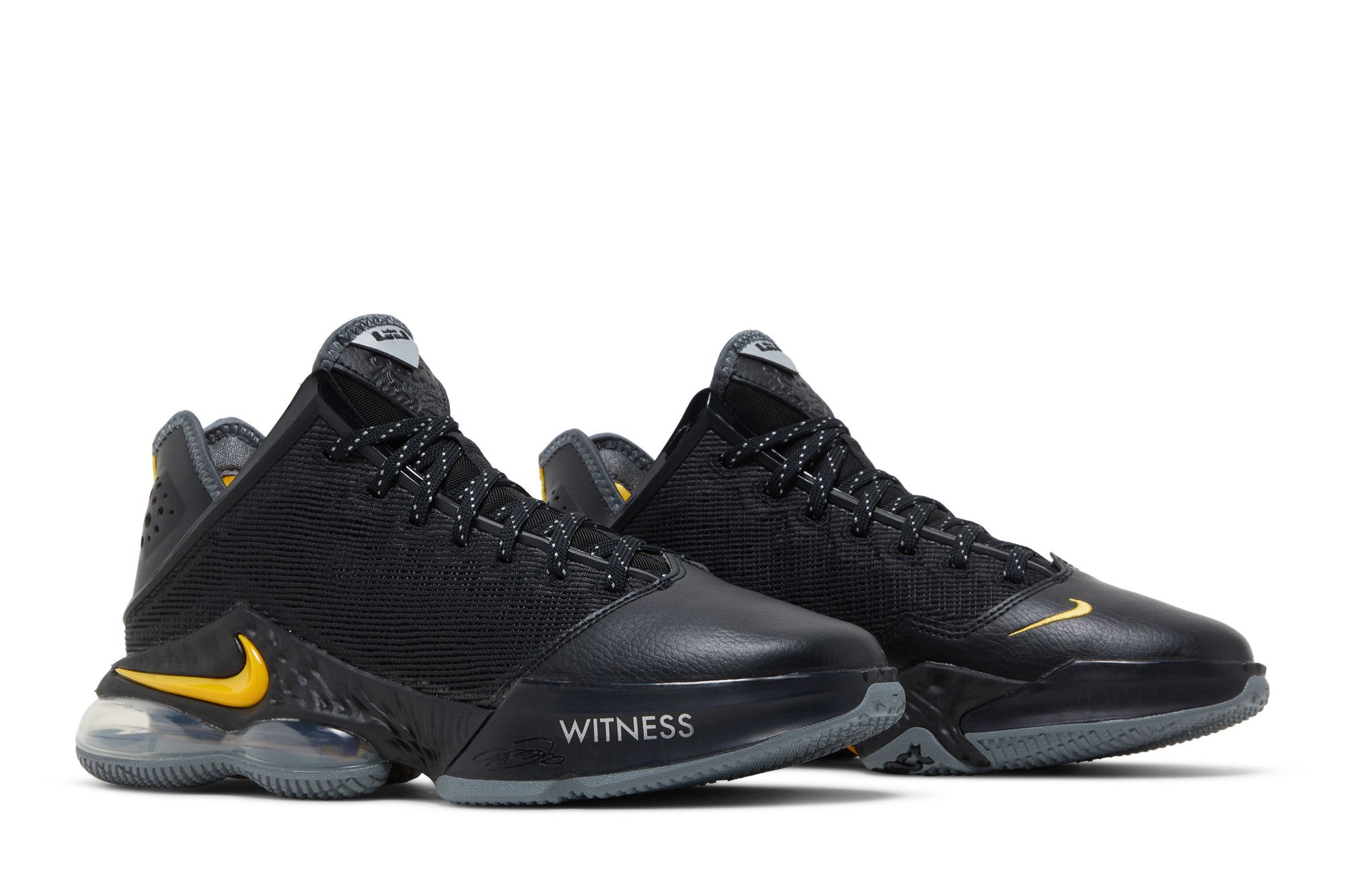 Lebron 16 shoes black and gold clearance