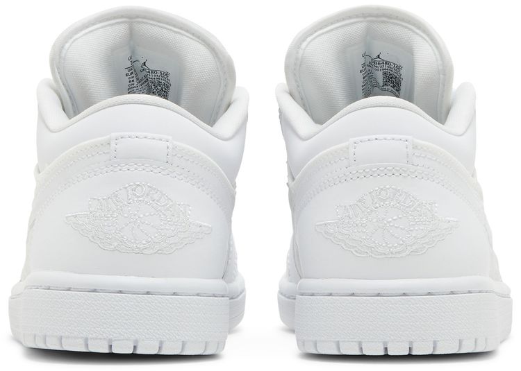 Wmns Air Jordan 1 Low Triple White Quilted