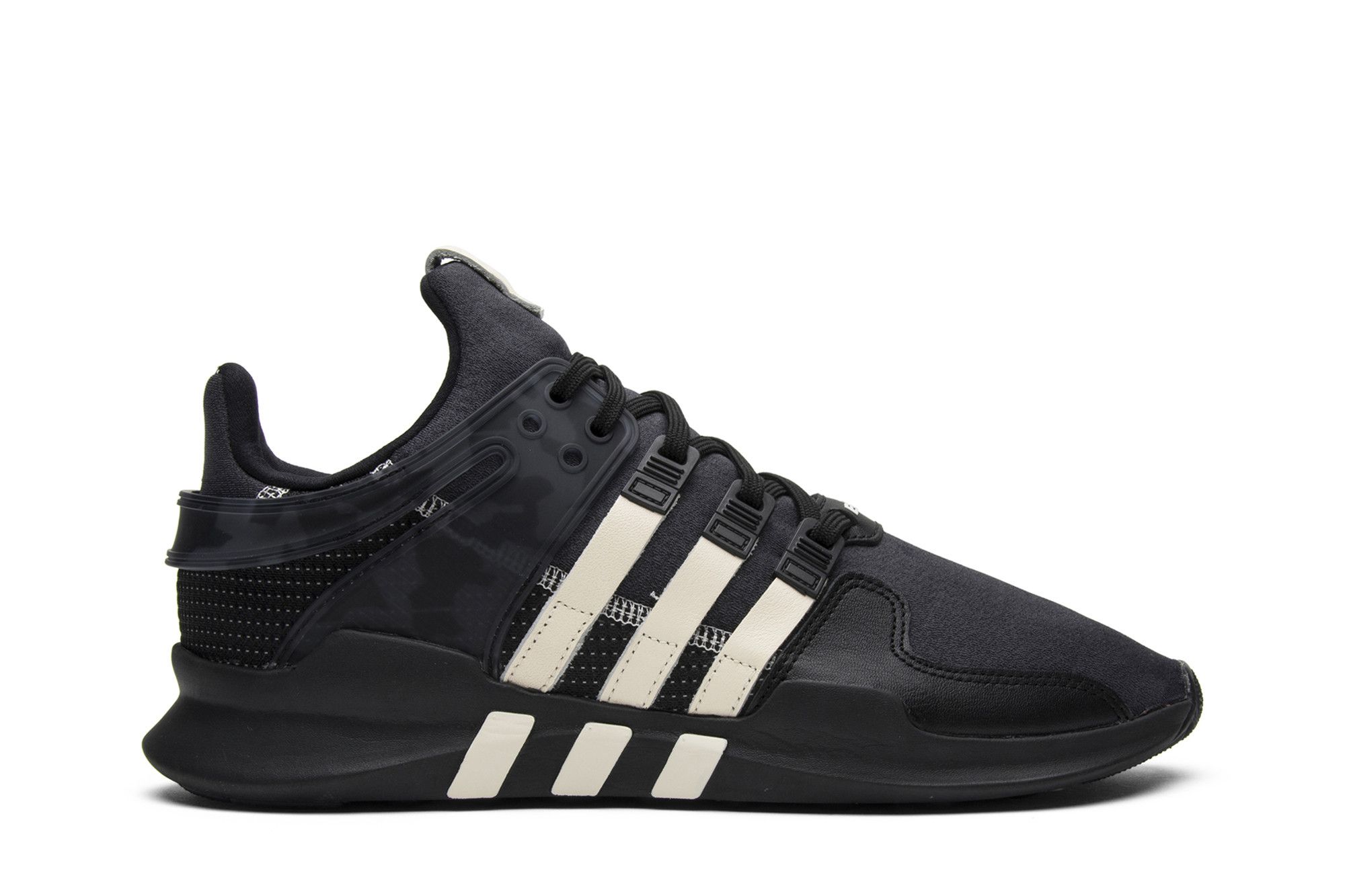 Eqt support adv top shoes black and white