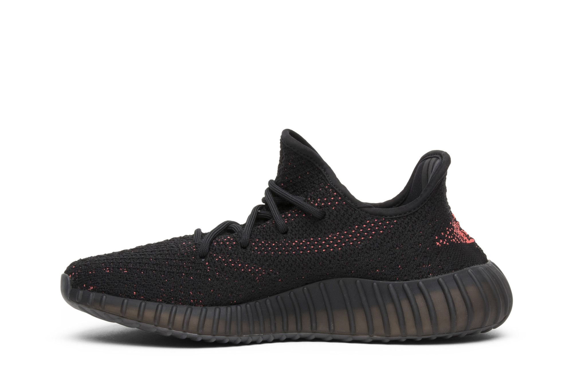 Black red yeezy boost 350 v2 best sale