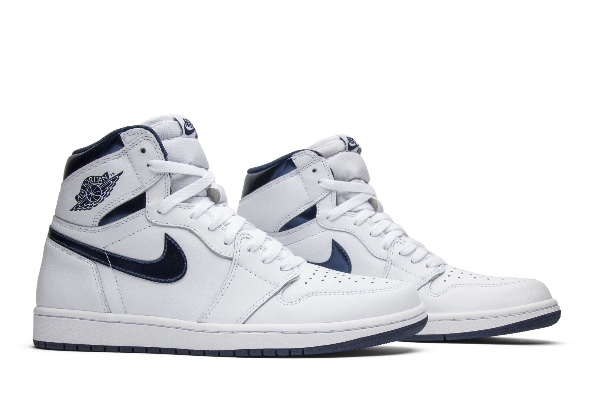 Buy Air Jordan 1 Retro High OG Metallic Navy 555088 106 GOAT