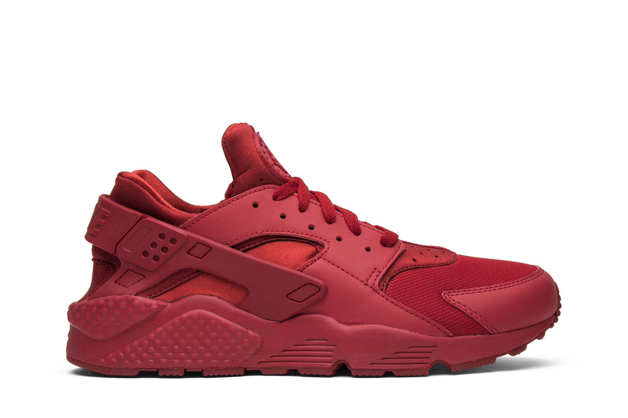 Red huaraches with white sole clearance