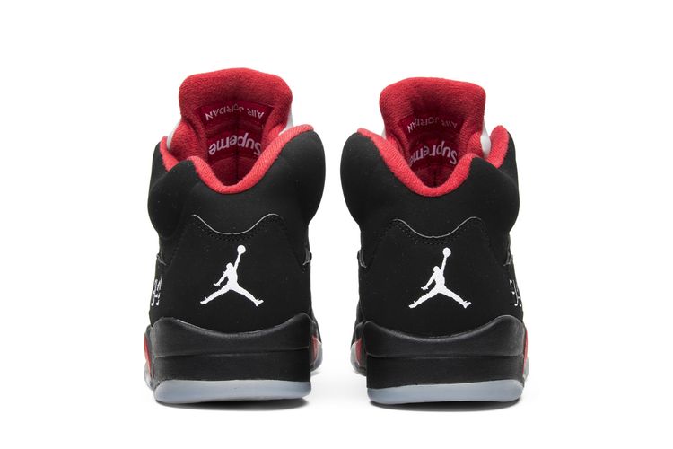 Buy Supreme x Air Jordan Retro 'Black' 824371 001 GOAT