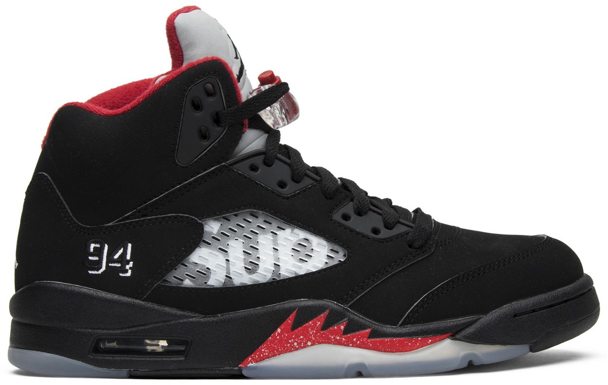 black supreme 5s