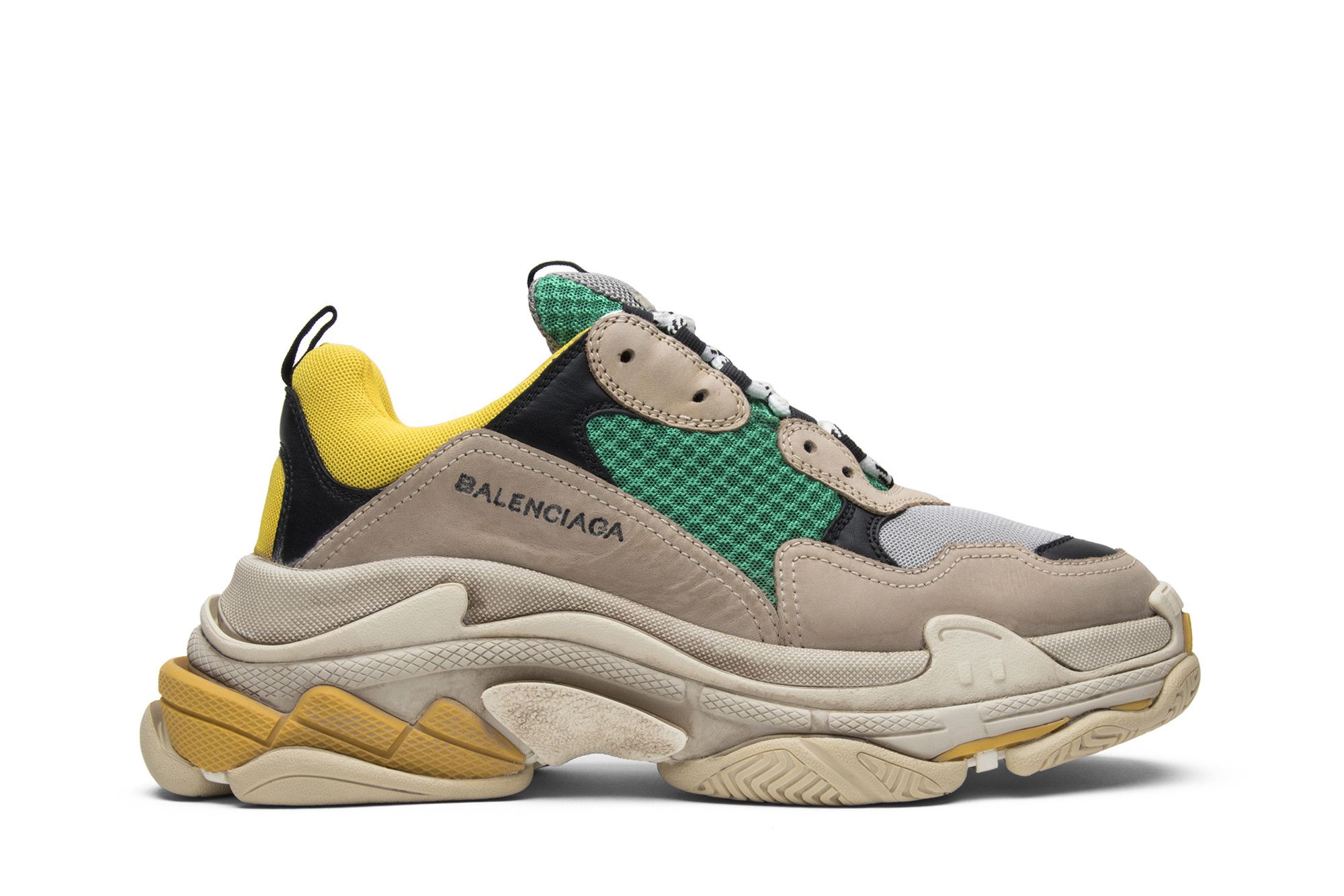 Balenciaga triple s white yellow shop