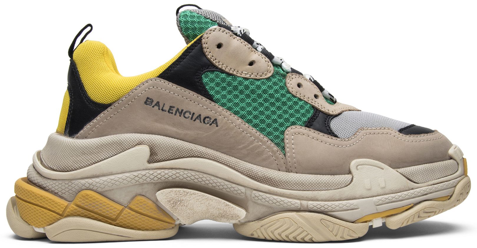 balenciaga shoes triple s yellow