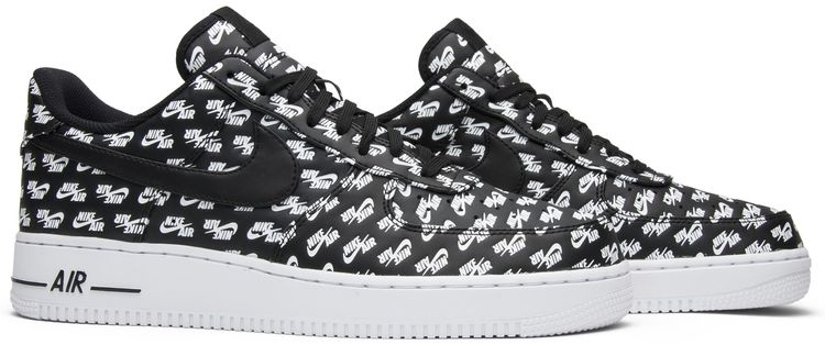 Nike Air Force 1 Low 07 QS All Over Logo Black