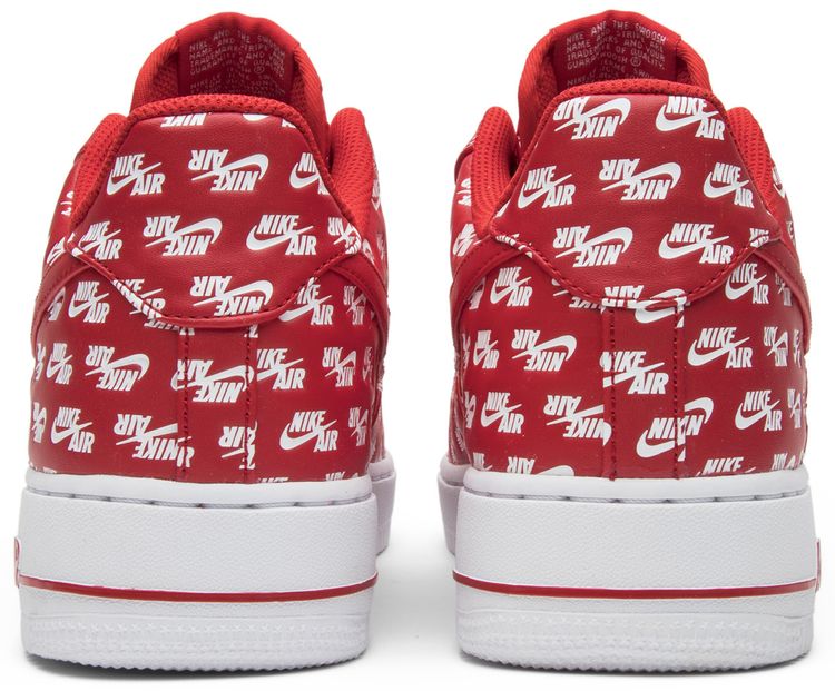 Nike Air Force 1 Low 07 QS All Over Logo Red