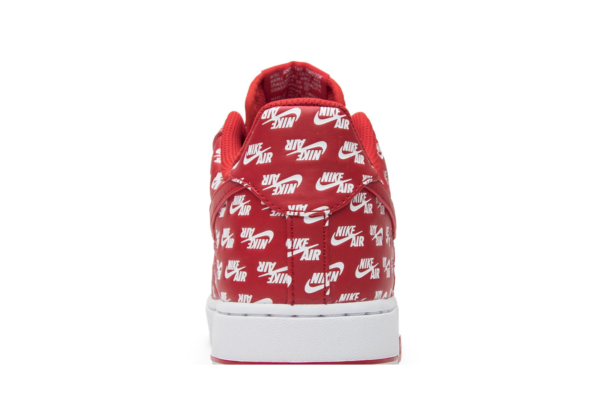 Red air force 1 all over logo new arrivals