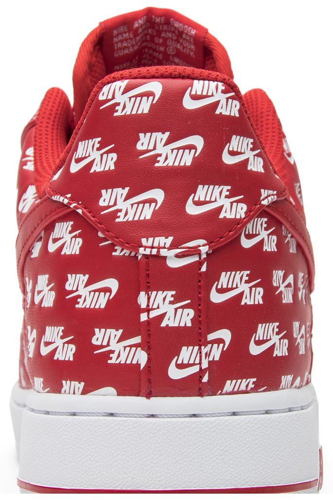 Nike Air Force 1 Low 07 QS All Over Logo Red
