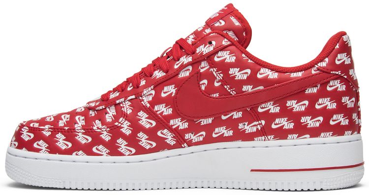 Nike Air Force 1 Low 07 QS All Over Logo Red