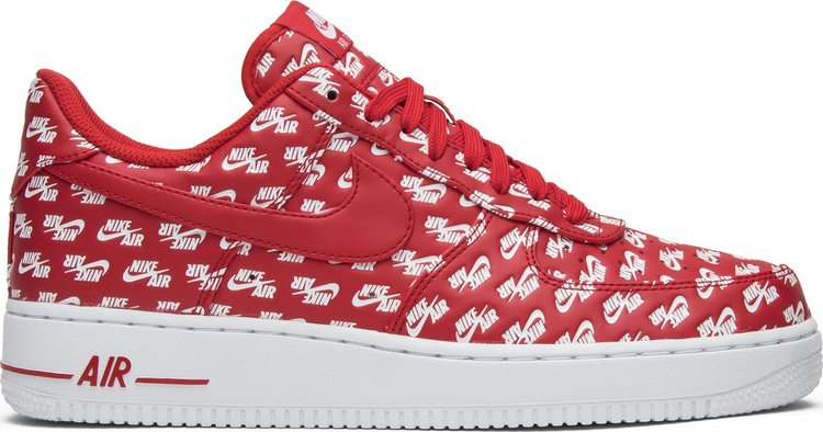 Buy Air Force 1 Low 07 QS 'All Over Logo Red' - AH8462 600 | GOAT