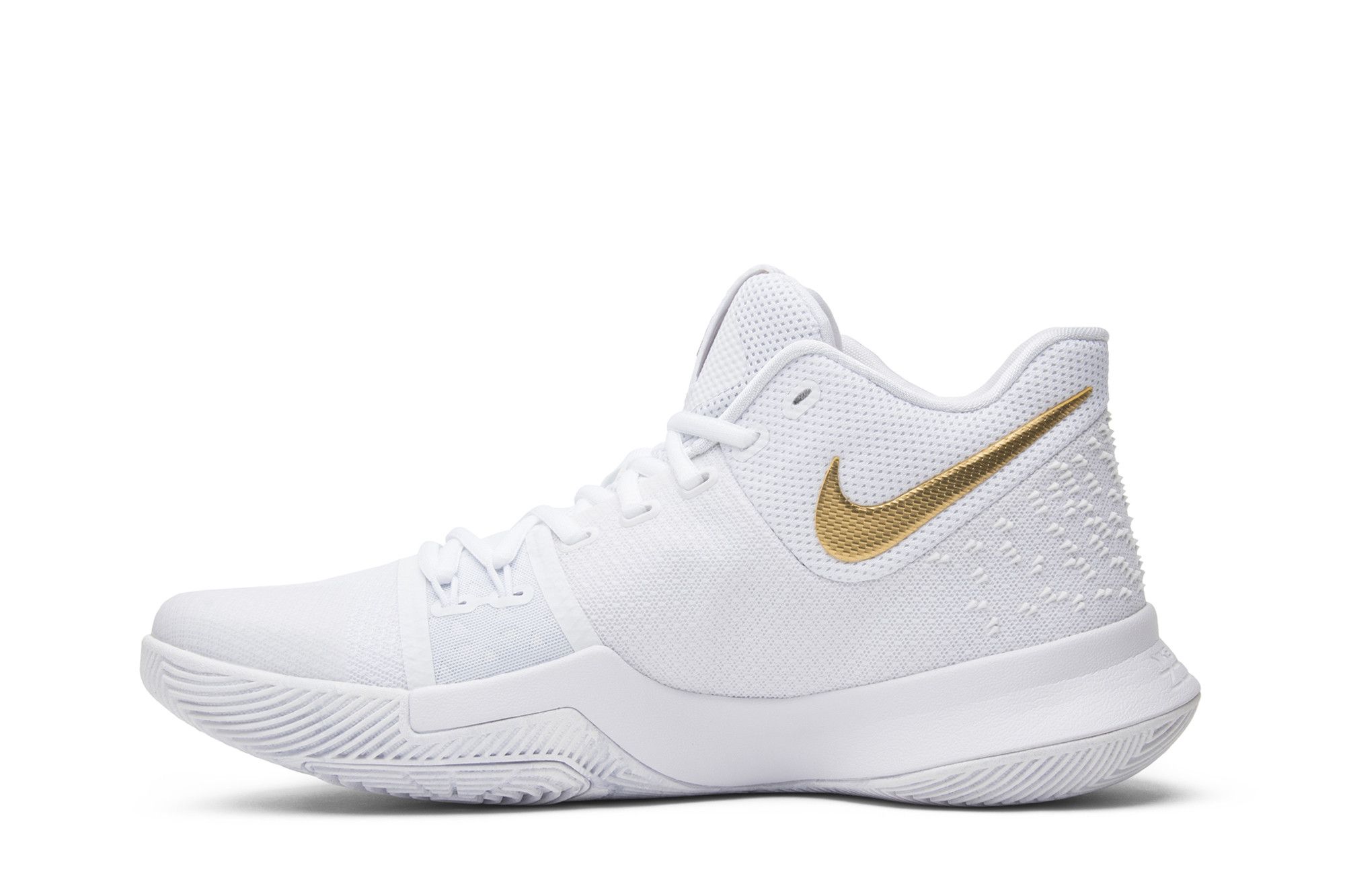 Kyrie irving shoes 3 white and gold top