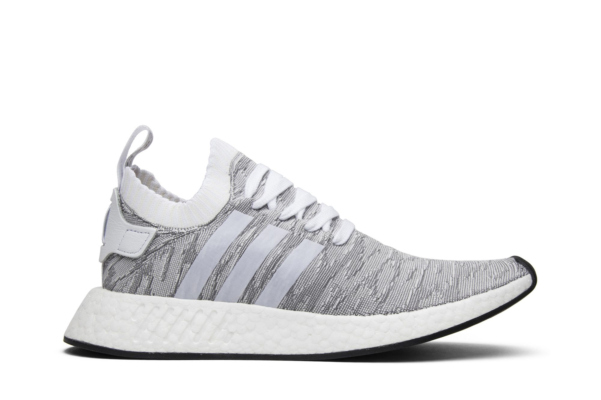 Nmd r2 sales primeknit running white