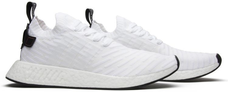 Adidas NMD R2 Primeknit White Black