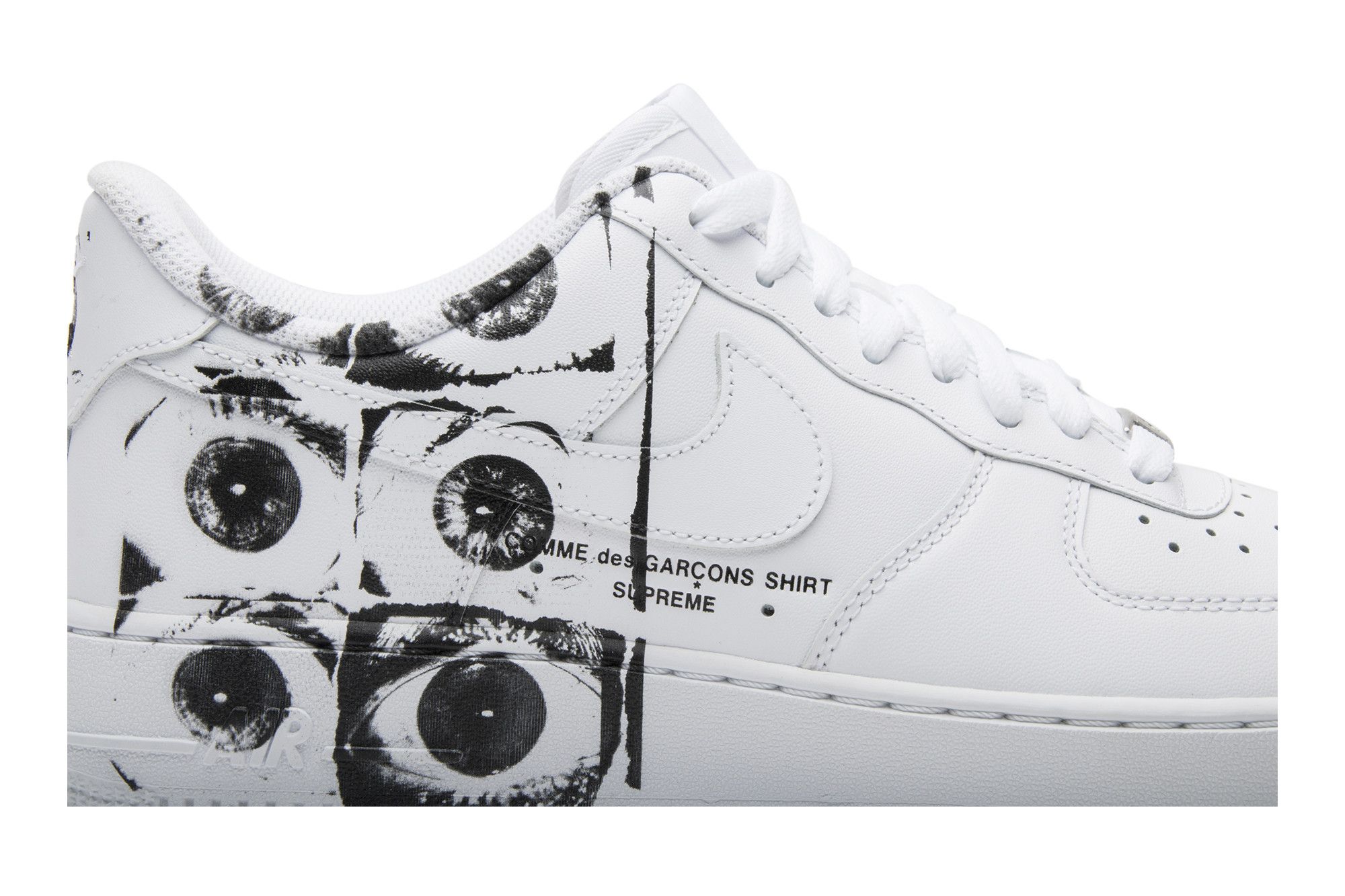 Achetez des Supreme x Comme des Garcons SHIRT x Air Force 1 Low Eyes 923044 100 GOAT FR