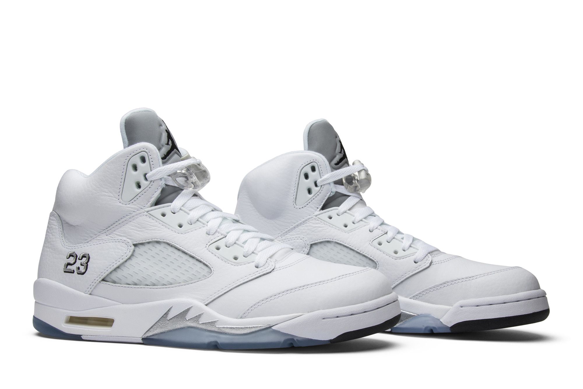 Size 10.0 Air Jordan 5 Retro Metallic White 2015