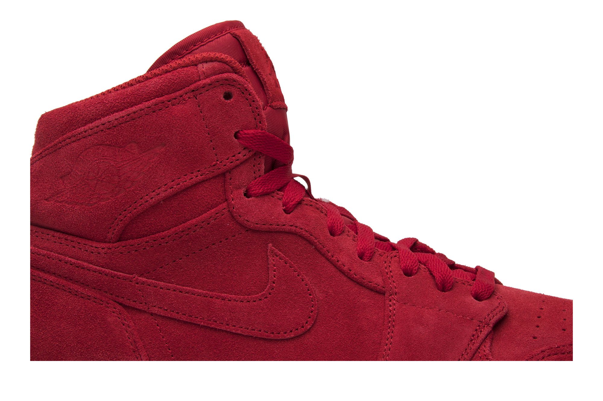 Red suede sales
