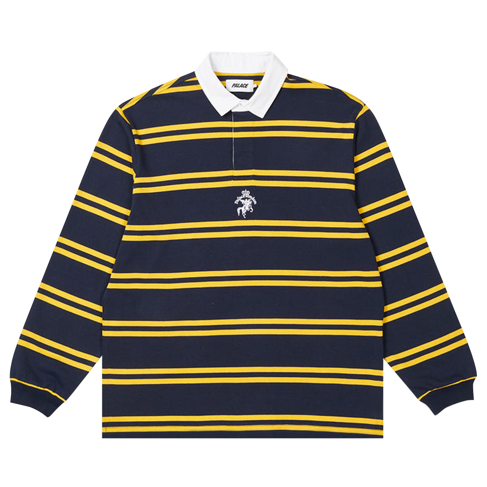 Size m Palace Stripe Rugby Navy Yellow