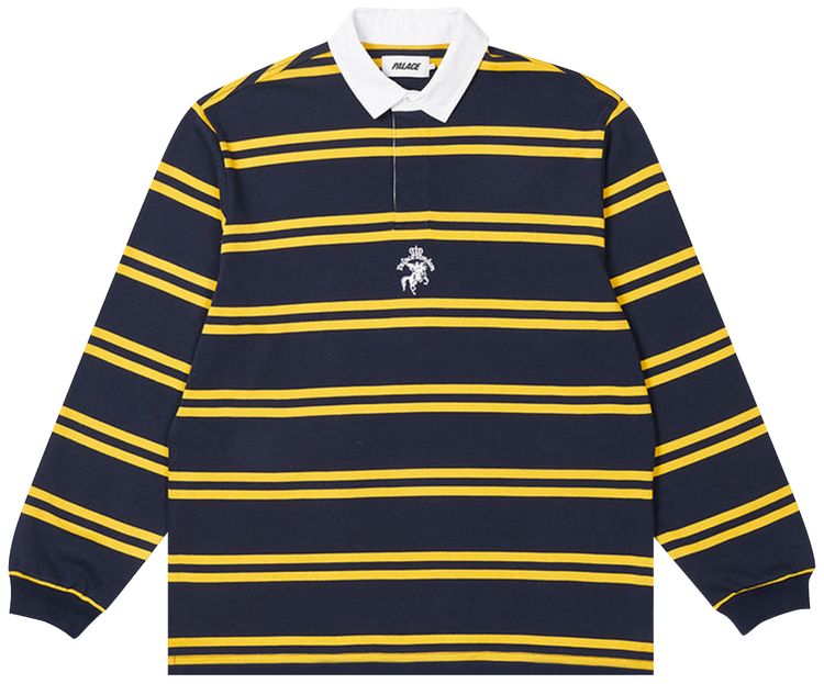 Palace Stripe Rugby NavyYellow