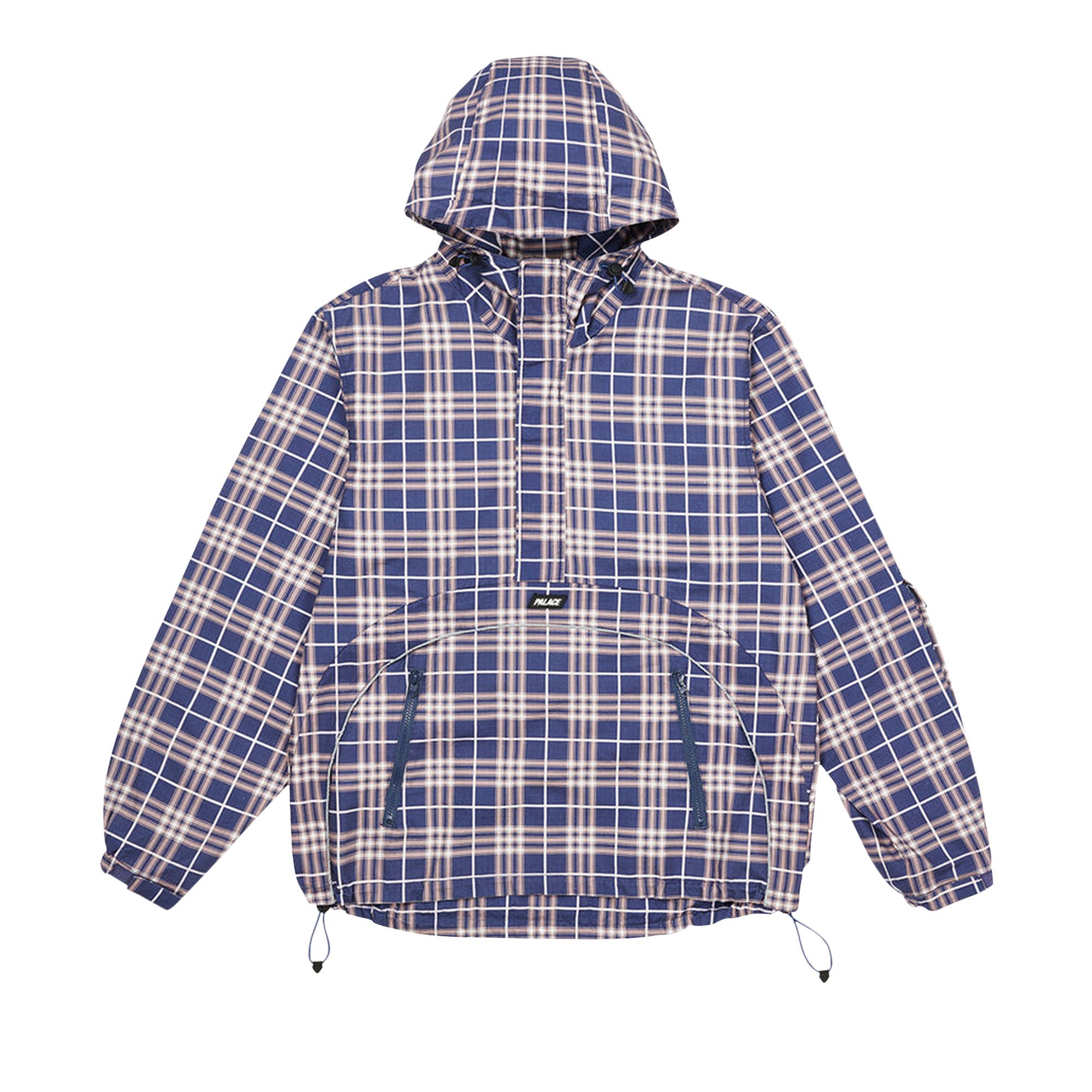 Buy Palace Deflector 1/2 Zip Jacket 'Navy Check' - P22JK157 | GOAT