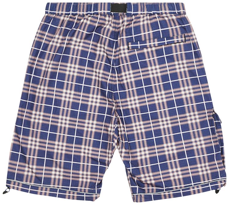 Palace Deflector Shorts Navy Check