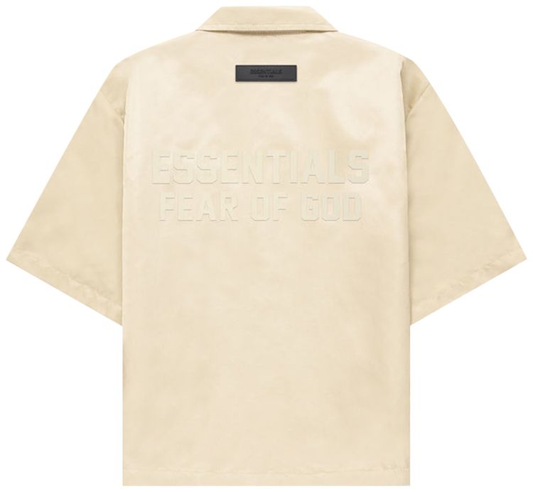 Fear of God Essentials Kids Short Sleeve Nylon Shirt Egg Shell