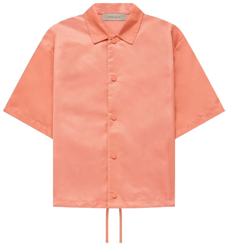 Fear of God Essentials Short Sleeve Nylon Shirt Coral