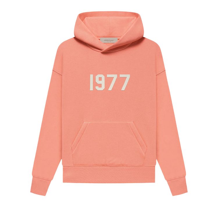 Buy Fear of God Essentials Hoodie 'Coral' - 785SU222042K | GOAT AU
